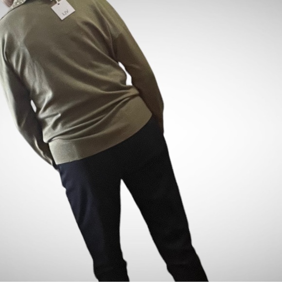 Liv Milano Olive Knit Sweater S NWT - Picture 2 of 8